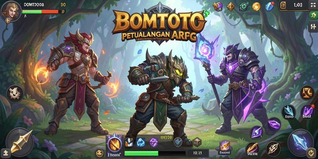 Tampilan gameplay seru dalam BOMTOTO yang memukau.