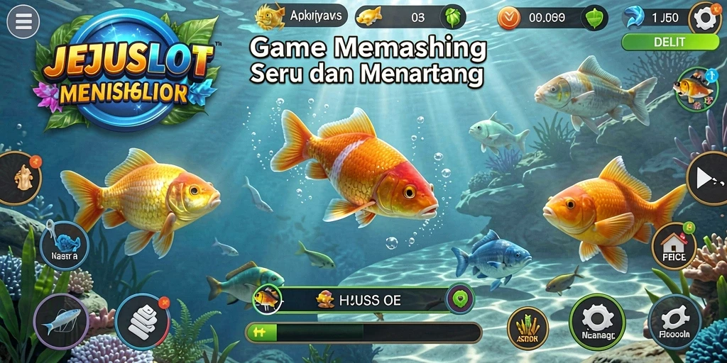 Tampilan gameplay seru memancing di JEJUSLOT.
