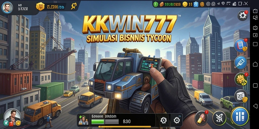 Screenshot utama KKWIN777 menampilkan grafik gameplay Tycoon yang menarik.