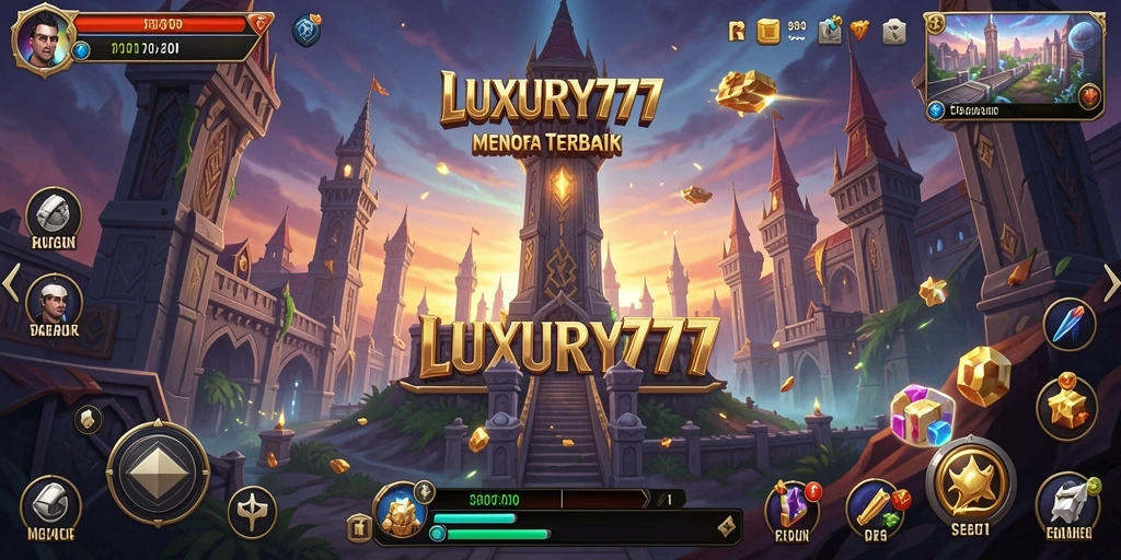 Tampilan gameplay LUXURY777 yang seru dalam genre Tower Defense.