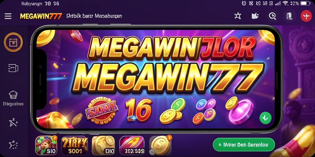 Screenshot gameplay MEGAWIN777 menampilkan kemenangan besar dan fitur bonus yang mengasyikkan.