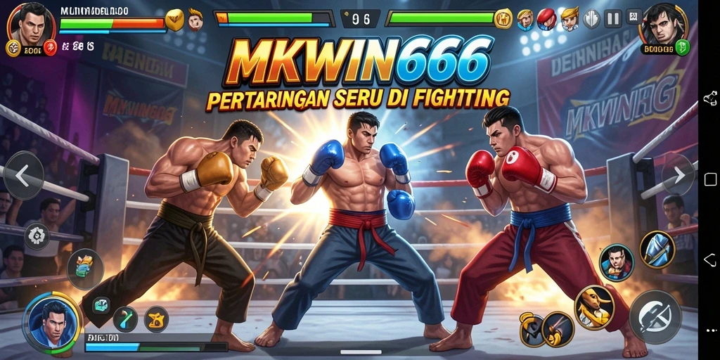 Gameplay dinamis dari MKWIN666 dengan pertarungan seru.