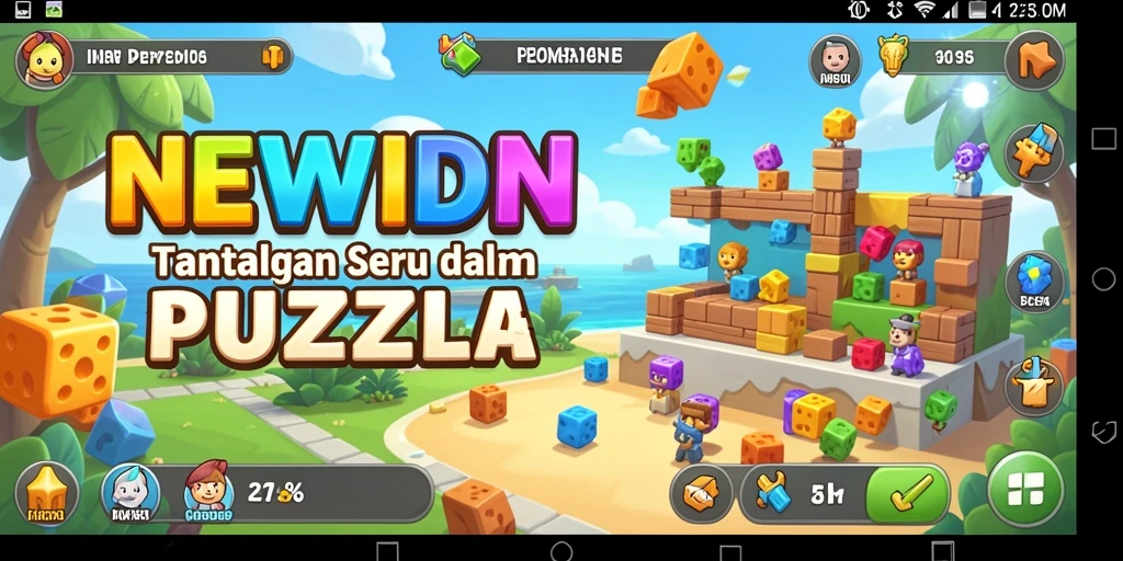 Tampilan gameplay <strong>NEWIDN</strong>, teka-teki yang mengasah logika.