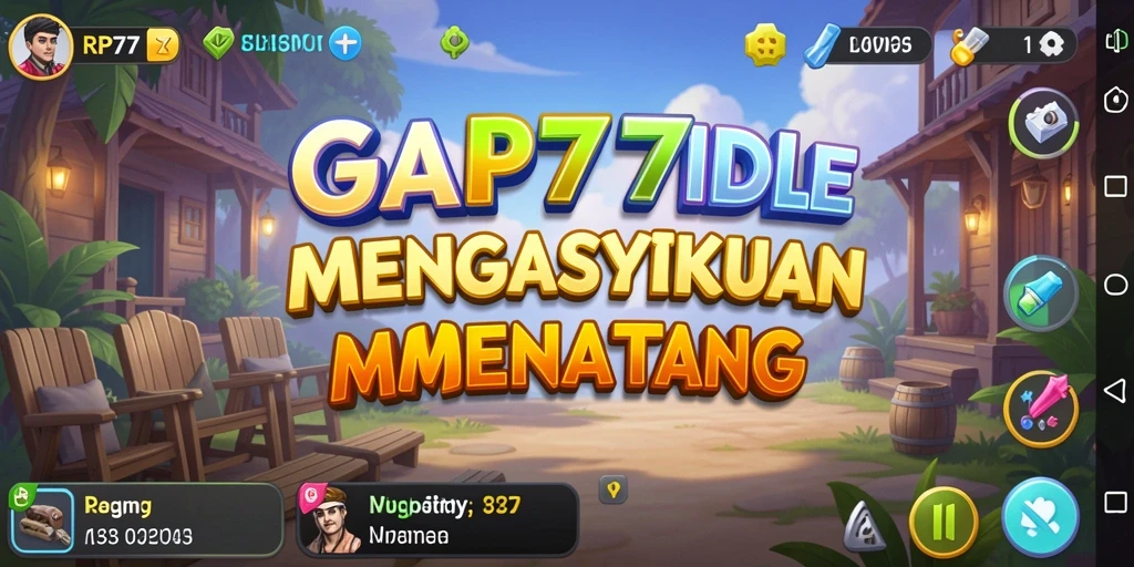 Tangkapan layar menunjukkan gameplay santai dan karakter yang berkembang.
