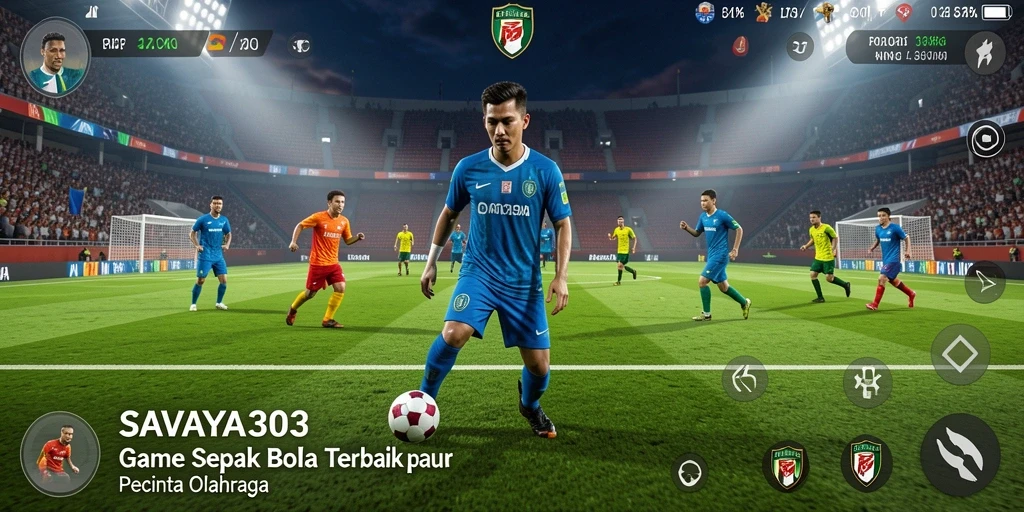 Tampilan gameplay SAVAYA303 yang memukau dengan aksi sepak bola seru.